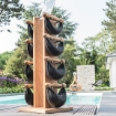 Poza cu Set greutati libere cu suport NOHrD Swing tower Oak